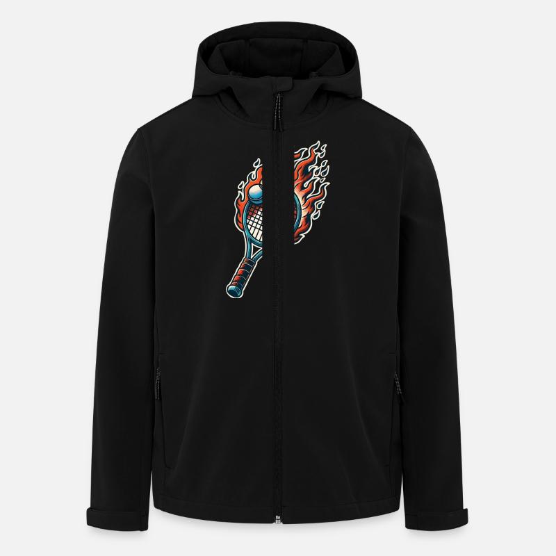 Badminton - Recycelte Männer Softshell-Jacke von Stanley/Stella - Schwarz