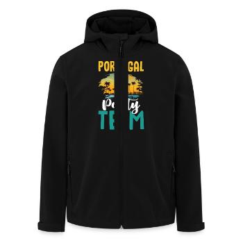Portugal Party Team - Men’s Recycled Softshell Jacket by Stanley/Stella - black - Front - AI Model Male 185 light (185cm)