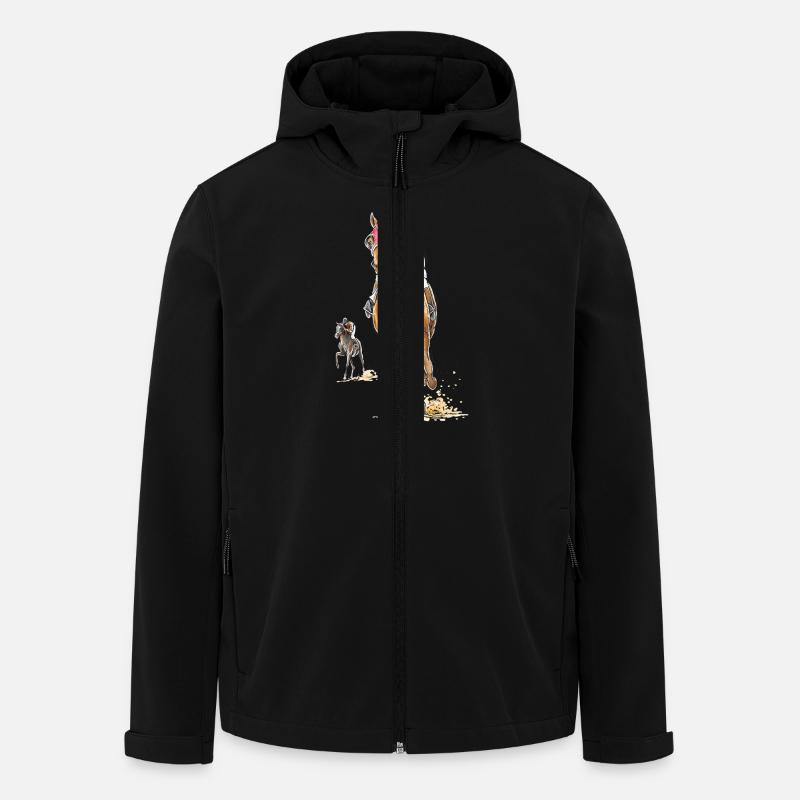Seabiscuit - Recycelte Männer Softshell-Jacke von Stanley/Stella - Schwarz