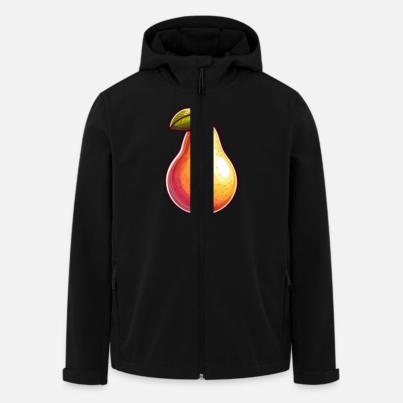 Pear fruit - Men’s Recycled Softshell Jacket by Stanley/Stella - black