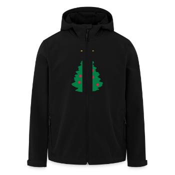 Weihnachtsbaum - Recycelte Männer Softshell-Jacke von Stanley/Stella - Schwarz - Vorne - AI Model Male 185 light (185cm)