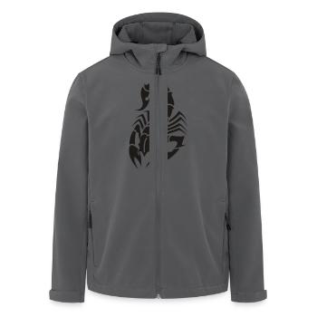 Skorpion - Recycelte Männer Softshell-Jacke von Stanley/Stella - Schwarz - Vorne - AI Model Male 185 light (185cm)