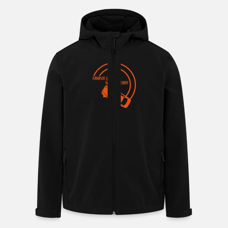 fährste quer... siehste mehr!! 1 - Recycelte Männer Softshell-Jacke von Stanley/Stella - Schwarz