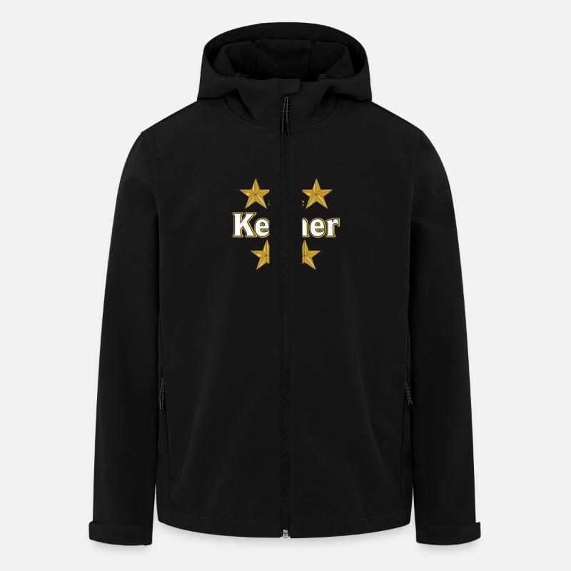 Vom Grafik Designer-- Kellner - Recycelte Männer Softshell-Jacke von Stanley/Stella - Schwarz