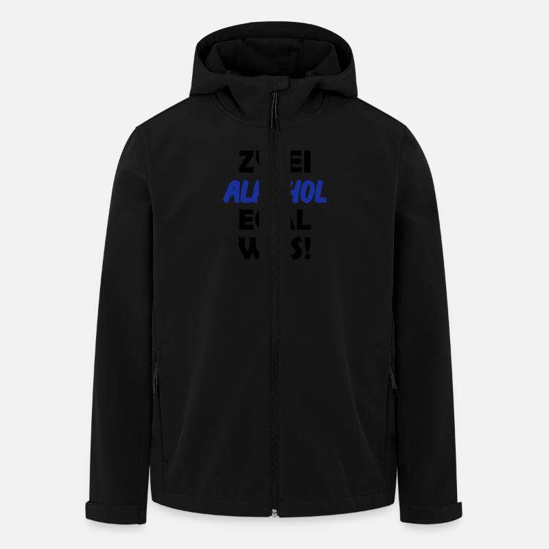 zwei_alkohol_1 - Recycelte Männer Softshell-Jacke von Stanley/Stella - Schwarz