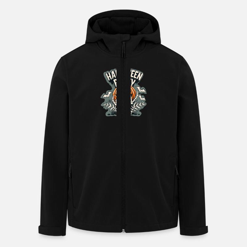 Halloween - Recycelte Männer Softshell-Jacke von Stanley/Stella - Schwarz