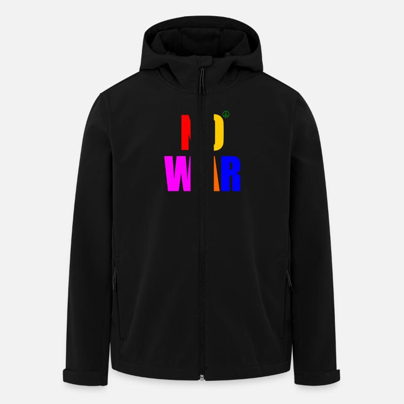 No war - Recycelte Männer Softshell-Jacke von Stanley/Stella - Schwarz