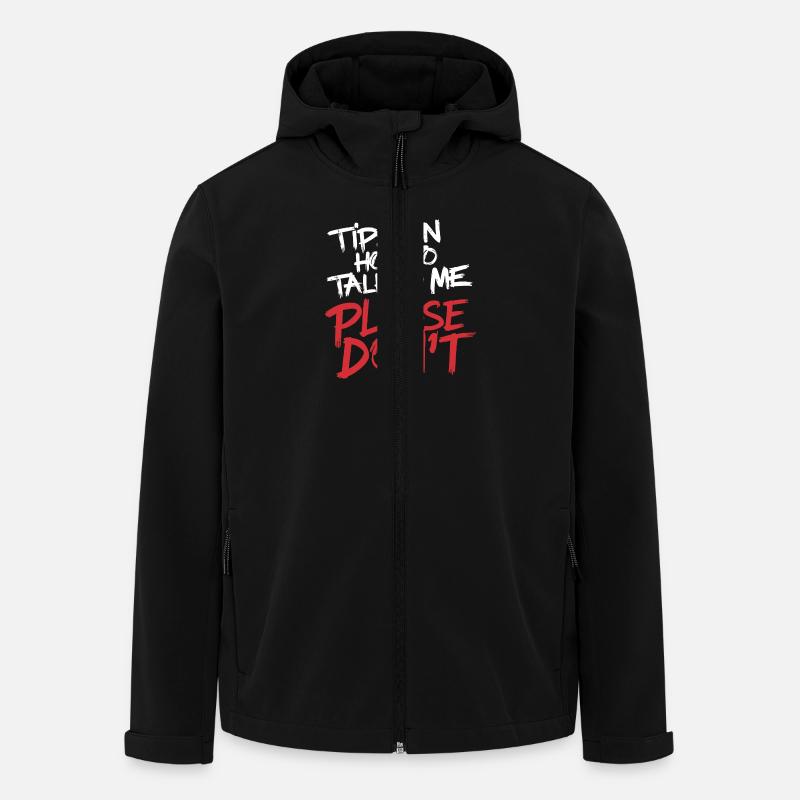 Introverti et sans conversation - Veste softshell homme en polyester recyclé Stanley/Stella - noir