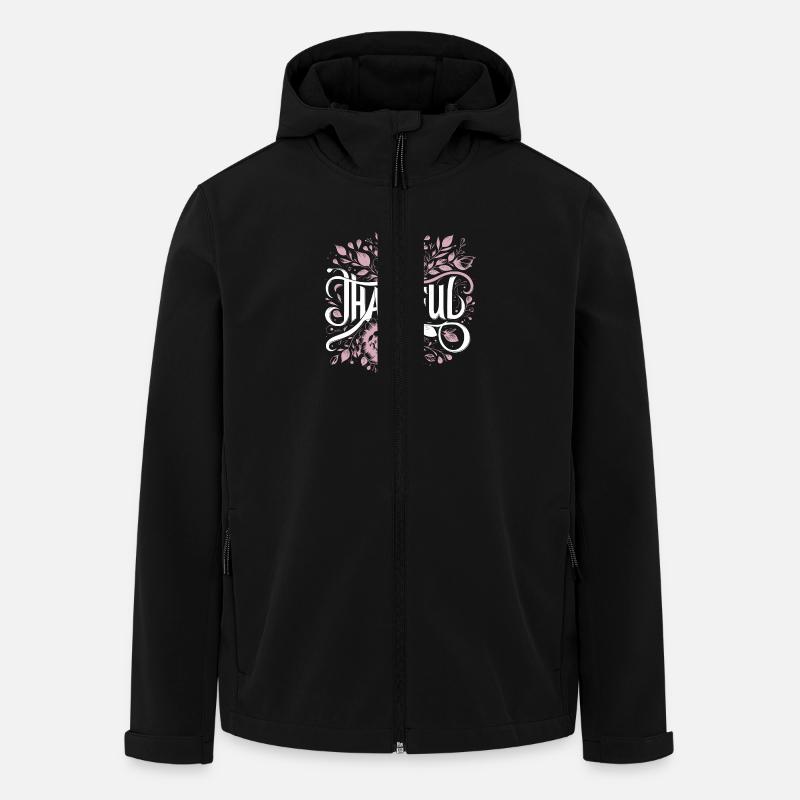 Gratitude reconnaissante Gratitude - Veste softshell homme en polyester recyclé Stanley/Stella - noir