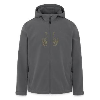 Catholique traditionnelle Vierge Marie Auspice Maria - Veste softshell homme en polyester recyclé Stanley/Stella - noir - Devant - AI Model Male 185 light (185cm)
