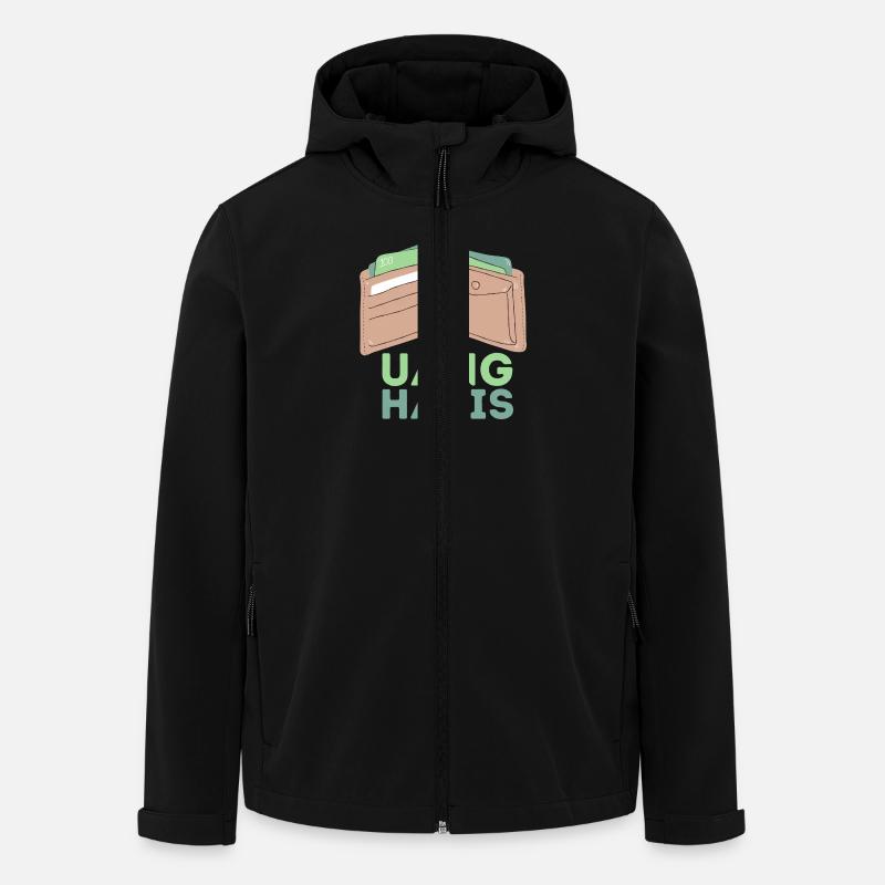 INDONET Uang Habis - Recycelte Männer Softshell-Jacke von Stanley/Stella - Schwarz