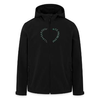 Sardegna nel Cuore - Recycelte Männer Softshell-Jacke von Stanley/Stella - Schwarz - Vorne - AI Model Male 185 light (185cm)