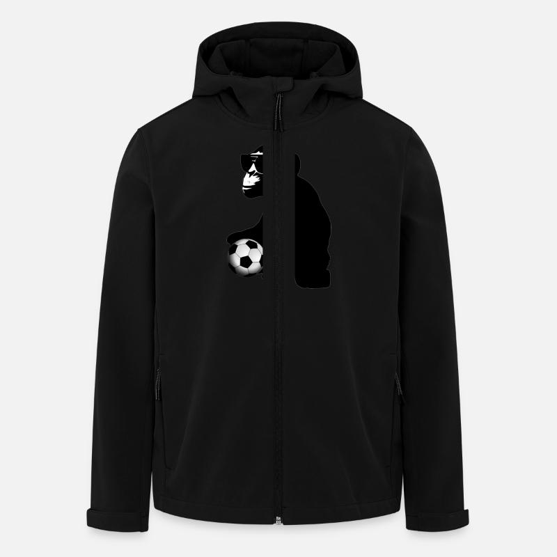 soccer monkey - Men’s Recycled Softshell Jacket by Stanley/Stella - black