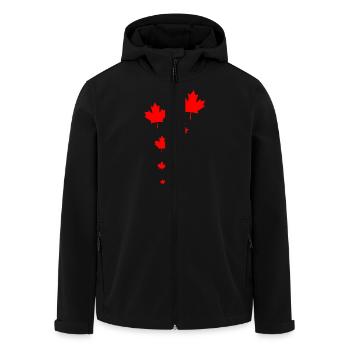 kanada Stil - Recycelte Männer Softshell-Jacke von Stanley/Stella - Schwarz - Vorne - AI Model Male 185 light (185cm)