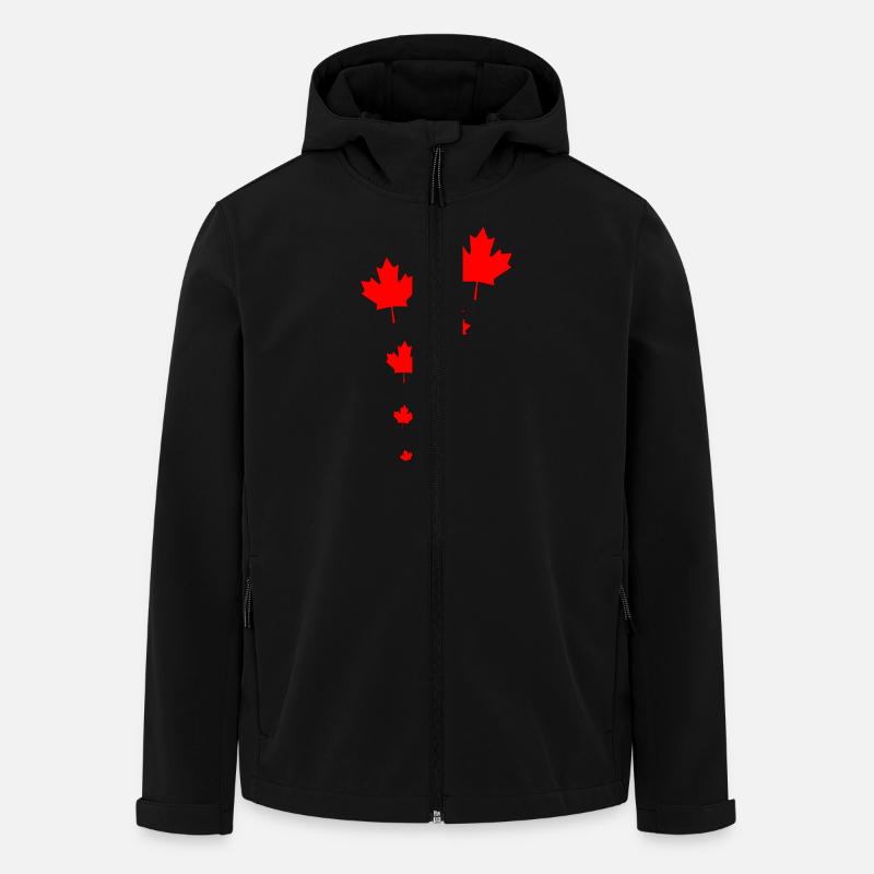 kanada Stil - Recycelte Männer Softshell-Jacke von Stanley/Stella - Schwarz