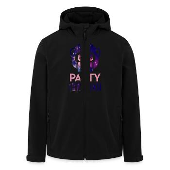 Party Hard! - Recycelte Männer Softshell-Jacke von Stanley/Stella - Schwarz - Vorne - AI Model Male 185 light (185cm)