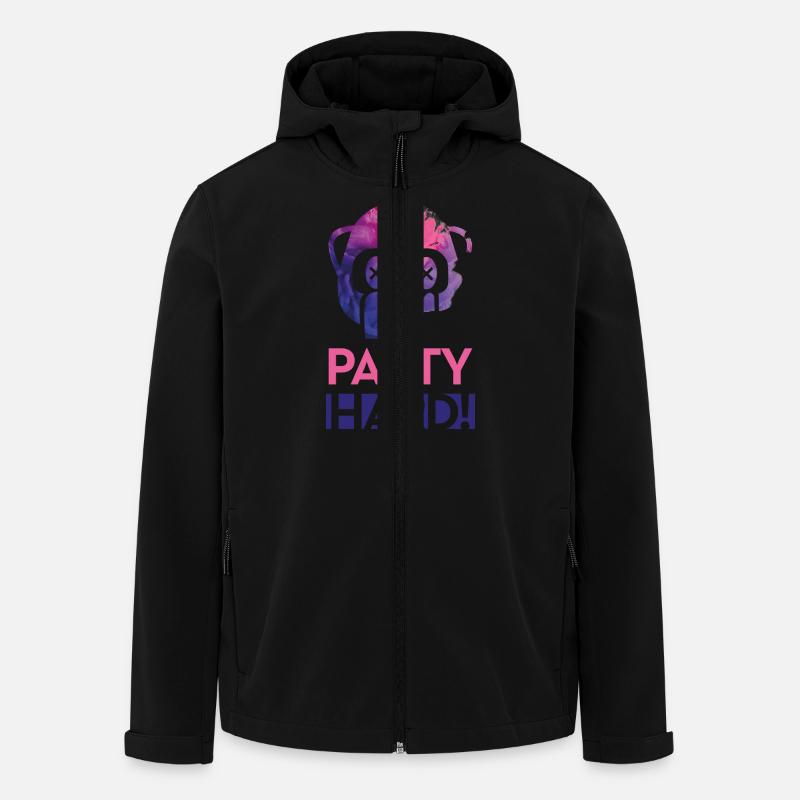 Party Hard! - Recycelte Männer Softshell-Jacke von Stanley/Stella - Schwarz