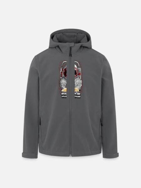 Space crunch astronaut - Men’s Recycled Softshell Jacket by Stanley/Stella - black