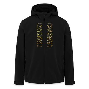 18 Jahre zur Perfektion - Recycelte Männer Softshell-Jacke von Stanley/Stella - Schwarz - Vorne - AI Model Male 185 light (185cm)