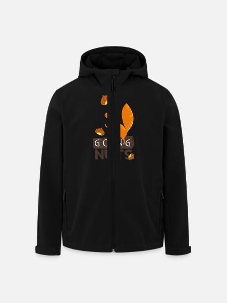 Going nuts- Eichhörnchen dreht durch verrückt irre - Recycelte Männer Softshell-Jacke von Stanley/Stella - Schwarz