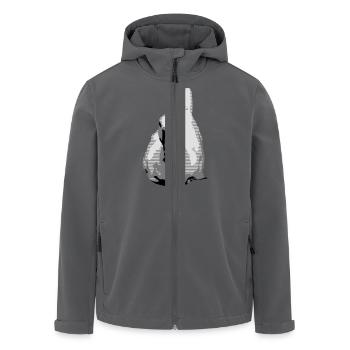 Gans gut - Recycelte Männer Softshell-Jacke von Stanley/Stella - Schwarz - Vorne - AI Model Male 185 light (185cm)