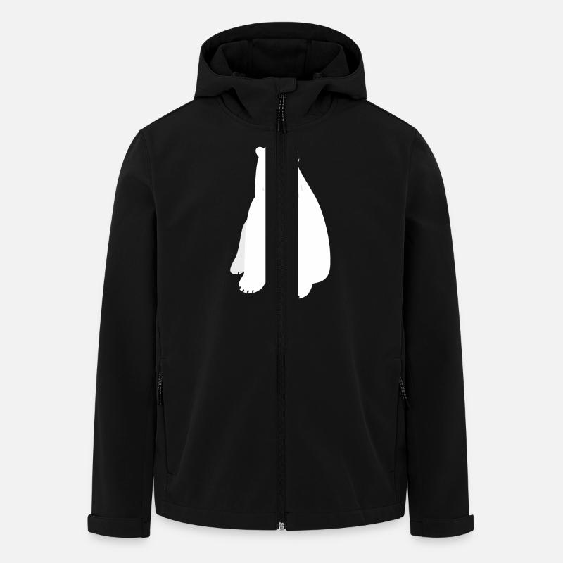Eisbär - Recycelte Männer Softshell-Jacke von Stanley/Stella - Schwarz