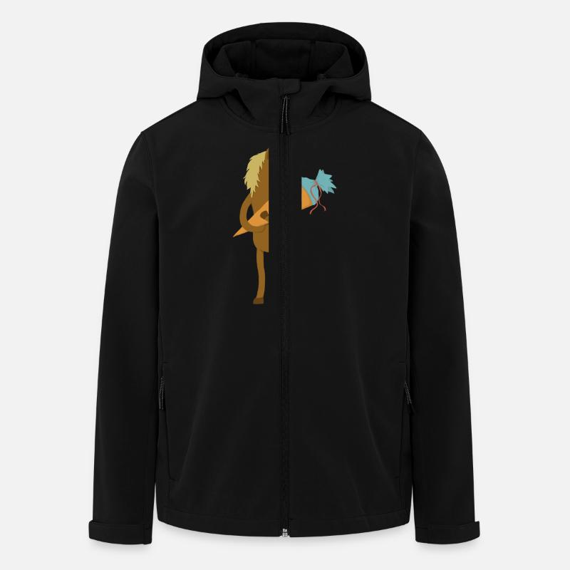 Pferd Schultüte - Recycelte Männer Softshell-Jacke von Stanley/Stella - Schwarz