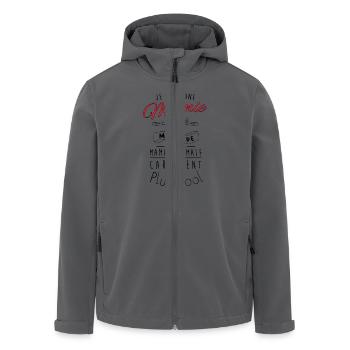 Mamie motarde carrément plus cool - Veste softshell homme en polyester recyclé Stanley/Stella - noir - Devant - AI Model Male 185 light (185cm)