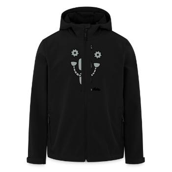 Roboter (2c) - Veste softshell homme en polyester recyclé Stanley/Stella - noir - Devant - AI Model Male 185 light (185cm)