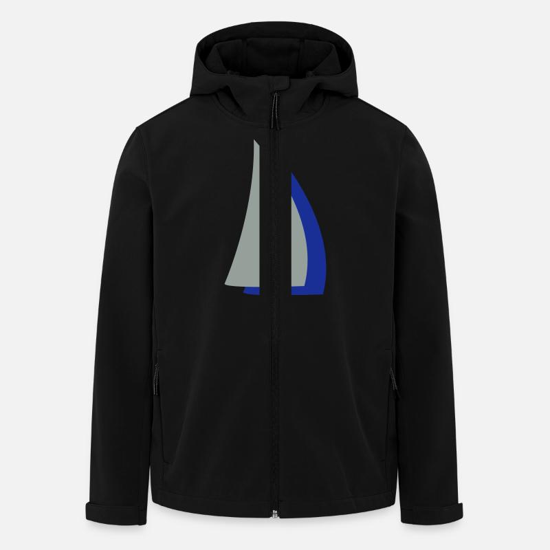 sailing - Men’s Recycled Softshell Jacket by Stanley/Stella - black