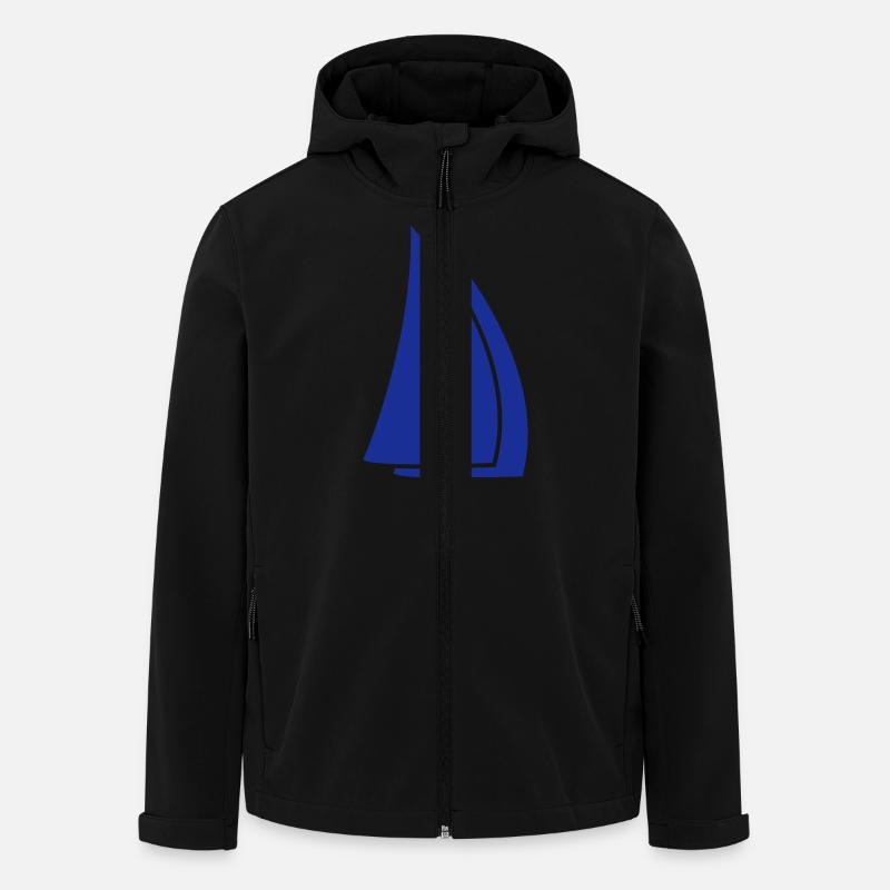 sails deluxe - Men’s Recycled Softshell Jacket by Stanley/Stella - black