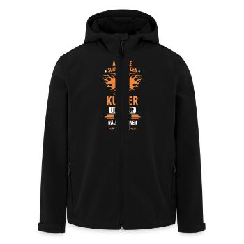 KÜSTER - Recycelte Männer Softshell-Jacke von Stanley/Stella - Schwarz - Vorne - AI Model Male 185 light (185cm)