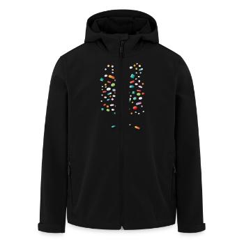 Pillen - Recycelte Männer Softshell-Jacke von Stanley/Stella - Schwarz - Vorne - AI Model Male 185 light (185cm)
