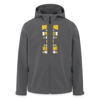 OSSI - Recycelte Männer Softshell-Jacke von Stanley/Stella - Schwarz - Vorne - AI Model Male 185 light (185cm)