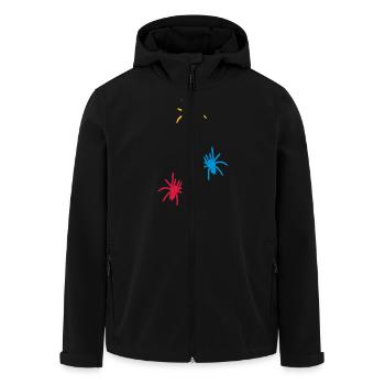 spiders_uf3 - Recycelte Männer Softshell-Jacke von Stanley/Stella - Schwarz - Vorne - AI Model Male 185 light (185cm)