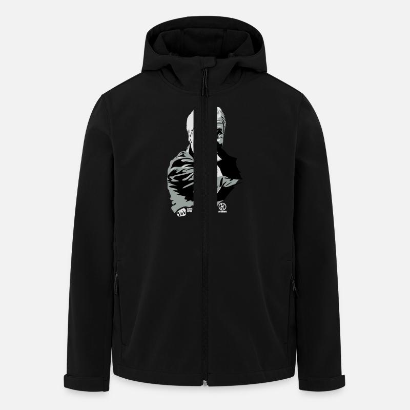 Dîner pour un - Veste softshell homme en polyester recyclé Stanley/Stella - noir