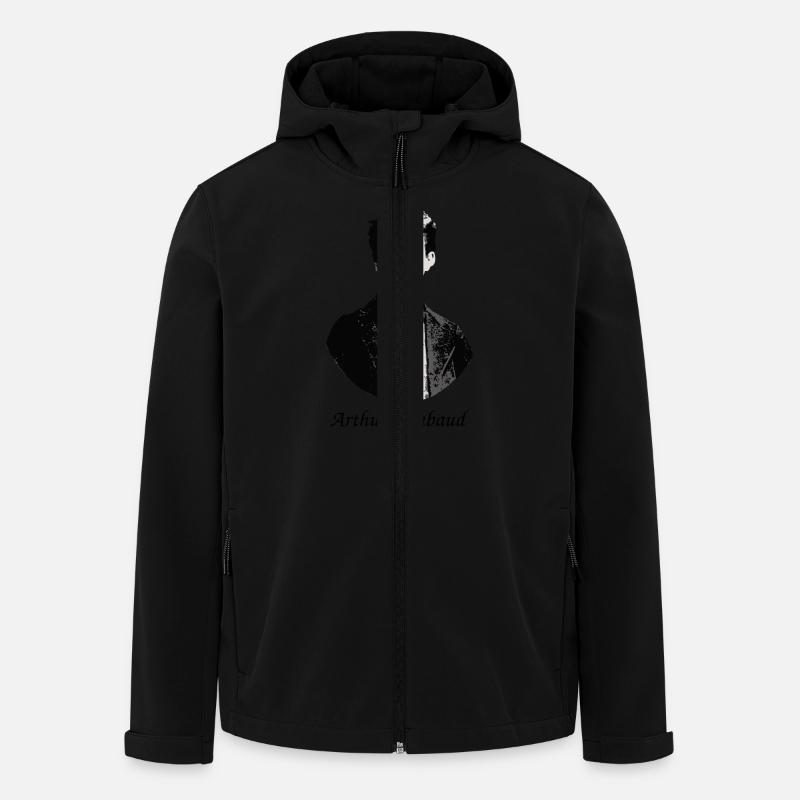 Arthur Rimbaud - Veste softshell homme en polyester recyclé Stanley/Stella - noir