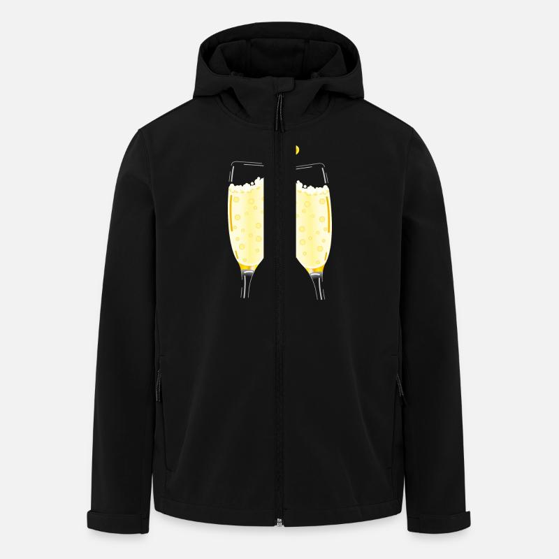 Smiley Cheers - Men’s Recycled Softshell Jacket by Stanley/Stella - black