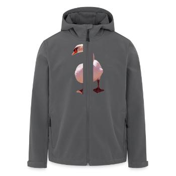 Cygne - Veste softshell homme en polyester recyclé Stanley/Stella - noir - Devant - AI Model Male 185 light (185cm)