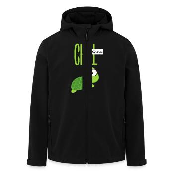 Chill Kröte für Chiller - Recycelte Männer Softshell-Jacke von Stanley/Stella - Schwarz - Vorne - AI Model Male 185 light (185cm)