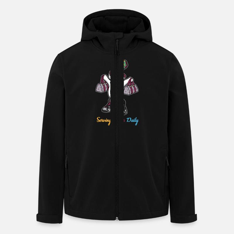 Serving Haters Daily - Recycelte Männer Softshell-Jacke von Stanley/Stella - Schwarz