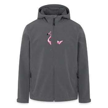 Flamant - Veste softshell homme en polyester recyclé Stanley/Stella - noir - Devant - AI Model Male 185 light (185cm)