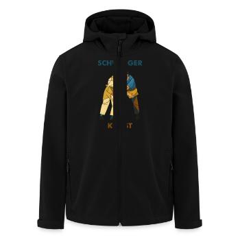 schwinger kunst - Recycelte Männer Softshell-Jacke von Stanley/Stella - Schwarz - Vorne - AI Model Male 185 light (185cm)