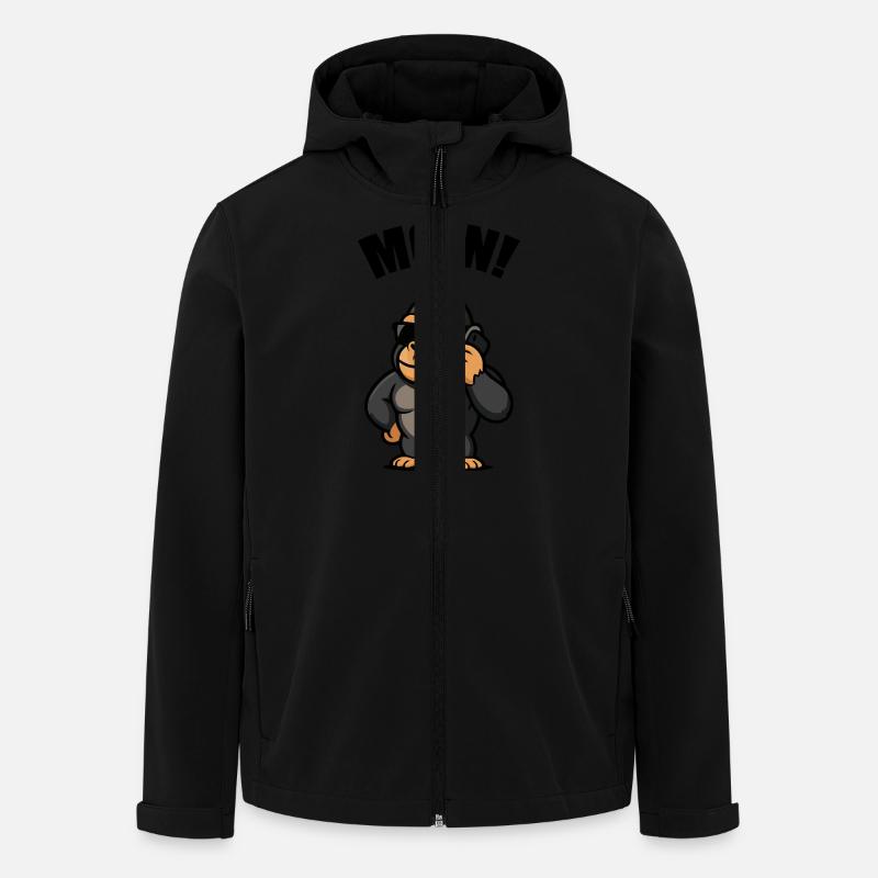 gorilla handy moin - Recycelte Männer Softshell-Jacke von Stanley/Stella - Schwarz