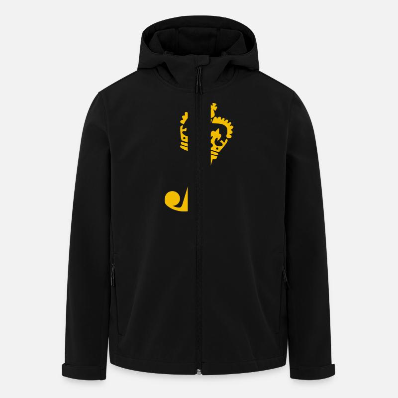 Buchstabe J - Recycelte Männer Softshell-Jacke von Stanley/Stella - Schwarz
