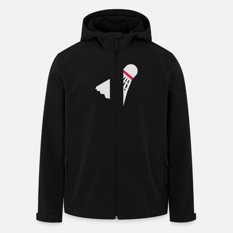 Badminton - Recycelte Männer Softshell-Jacke von Stanley/Stella - Schwarz