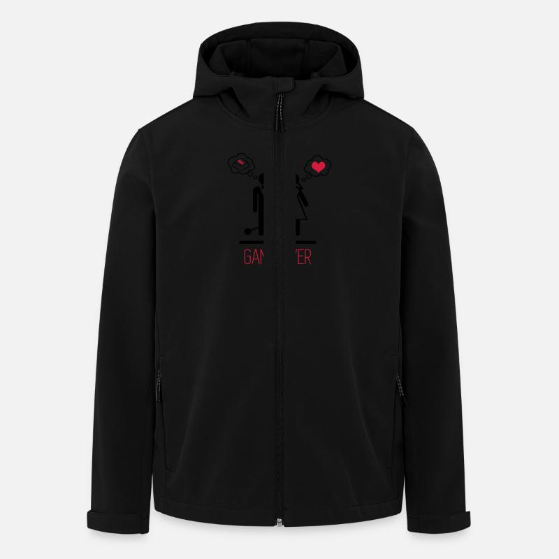 game over 3 - 2 - Veste softshell homme en polyester recyclé Stanley/Stella - noir