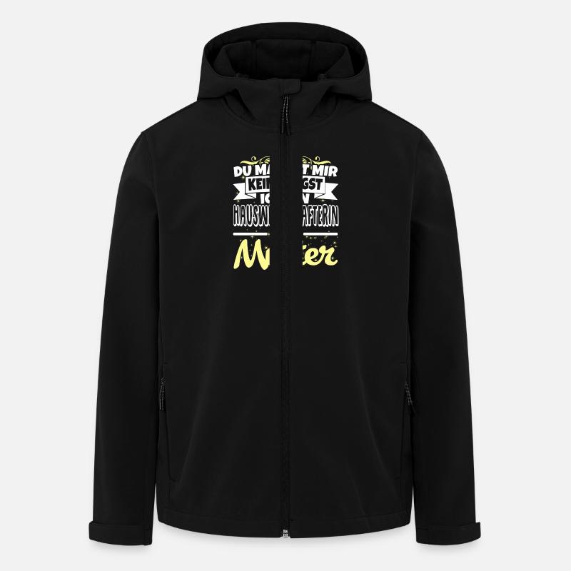 HAUSWIRTSCHAFTERIN und Mutter - Keine Angst - Recycelte Männer Softshell-Jacke von Stanley/Stella - Schwarz