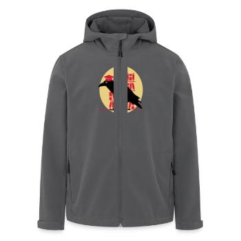 Dr. Crow - Recycelte Männer Softshell-Jacke von Stanley/Stella - Schwarz - Vorne - AI Model Male 185 light (185cm)