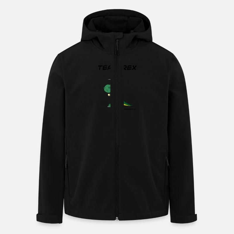 Tea-Rex - Recycelte Männer Softshell-Jacke von Stanley/Stella - Schwarz